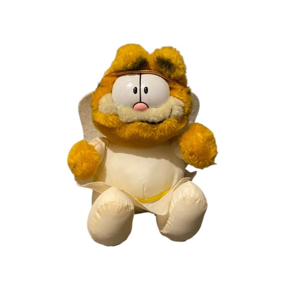Vintage Garfield Christmas Angel Plush Toy 1983